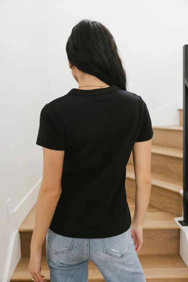 Bohme Tops Mckenna TShirt In Black Black 8211 Women Bohme Tops Mckenna TShirt In Black Black 8211 Women