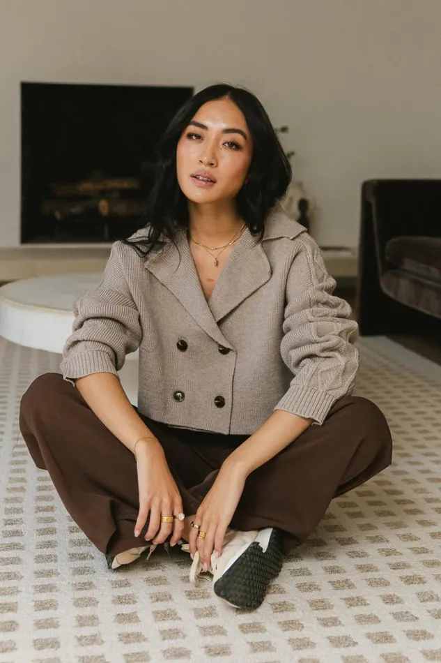 Bohme Tops Millie Cropped Cardigan 8211 FINAL SALE Grey 8211 Women Bohme Tops Millie Cropped Cardigan 8211 FINAL SALE Grey 8211 Women