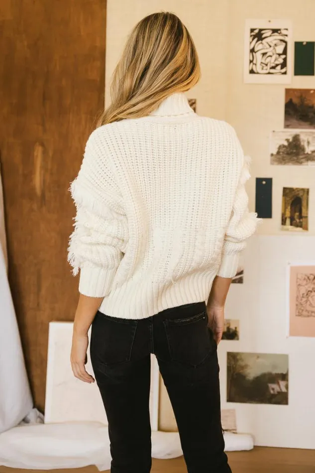 Bohme Tops Mira Turtleneck Sweater Ivory 8211 Women Bohme Tops Mira Turtleneck Sweater Ivory 8211 Women