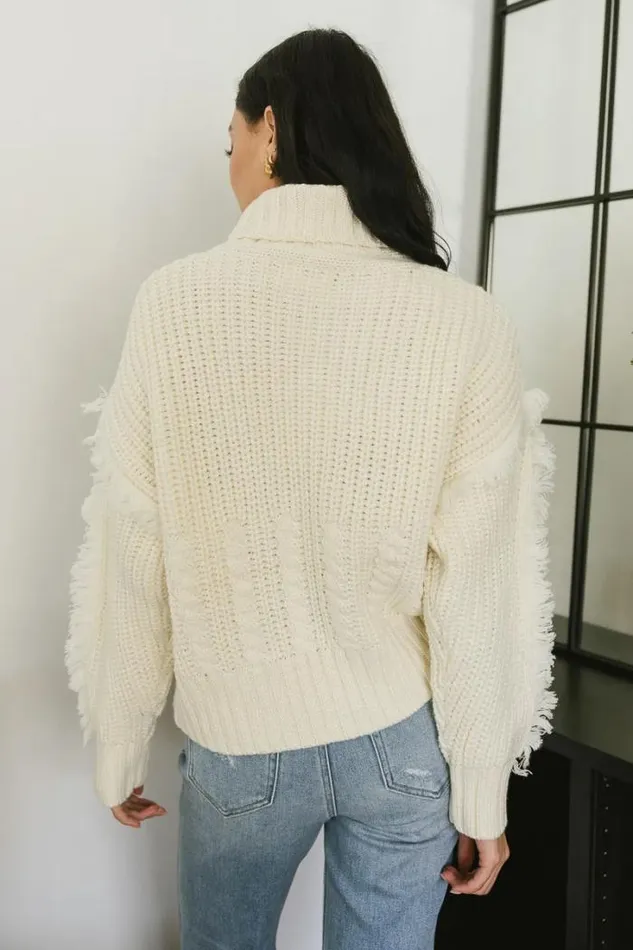 Bohme Tops Mira Turtleneck Sweater Ivory 8211 Women Bohme Tops Mira Turtleneck Sweater Ivory 8211 Women