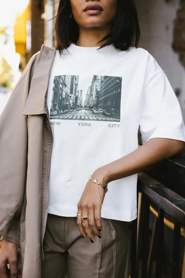 Bohme Tops New York City Graphic Tee White 8211 Women