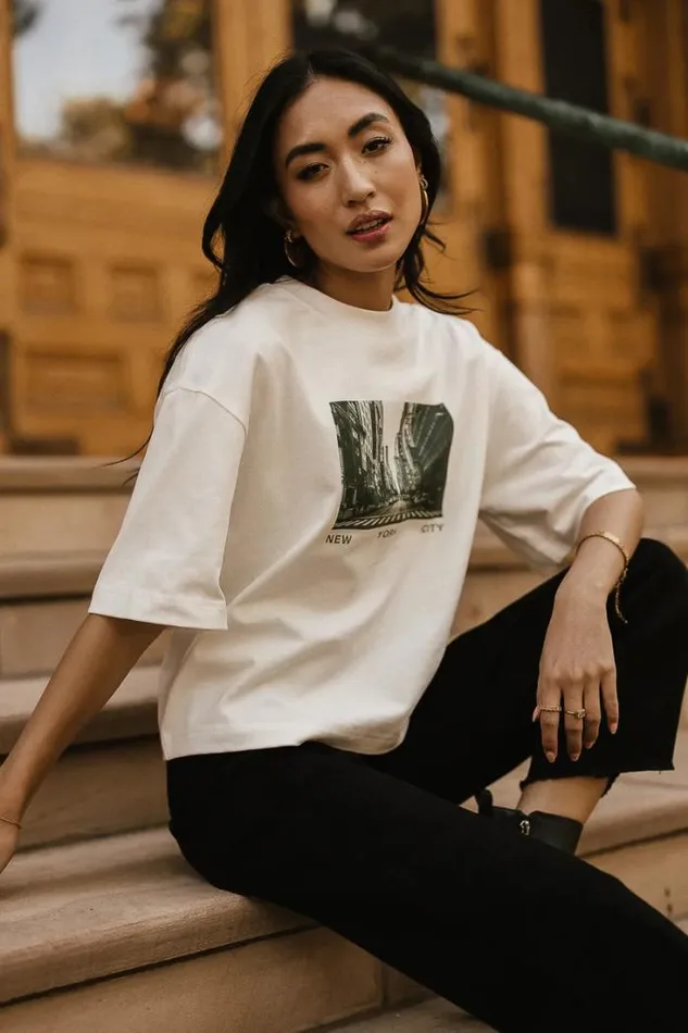 Bohme Tops New York City Graphic Tee White 8211 Women Bohme Tops New York City Graphic Tee White 8211 Women