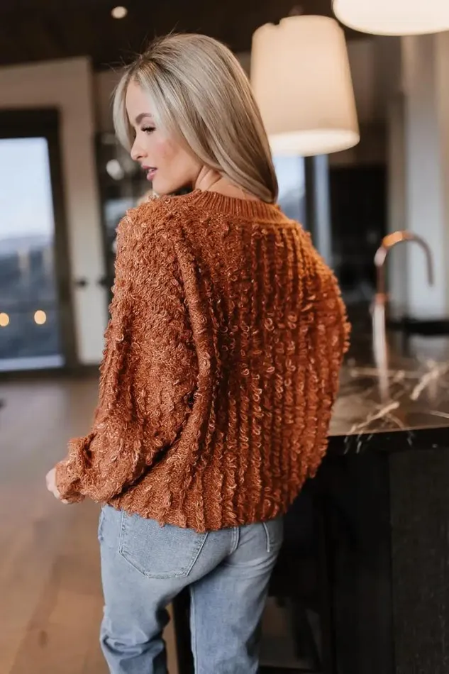 Bohme Tops Raegan Fuzzy Sweater In Brown Brown 8211 Women Bohme Tops Raegan Fuzzy Sweater In Brown Brown 8211 Women
