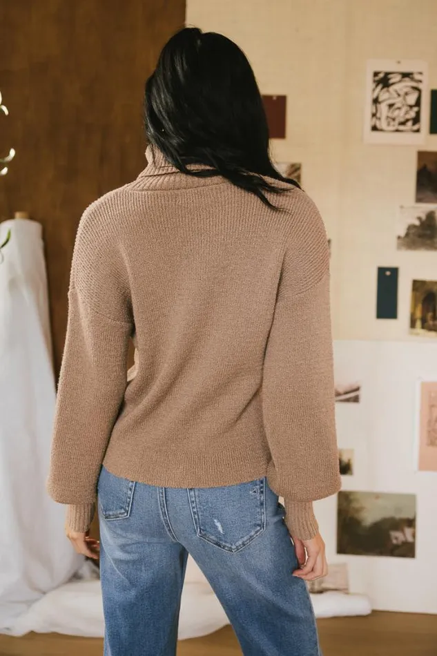 Bohme Tops Shea Turtleneck Sweater In Brown Brown 8211 Women Bohme Tops Shea Turtleneck Sweater In Brown Brown 8211 Women