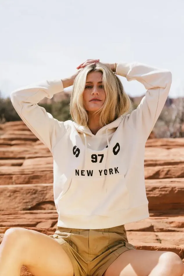 Bohme Tops Soho New York Hoodie Cream 8211 Women Bohme Tops Soho New York Hoodie Cream 8211 Women