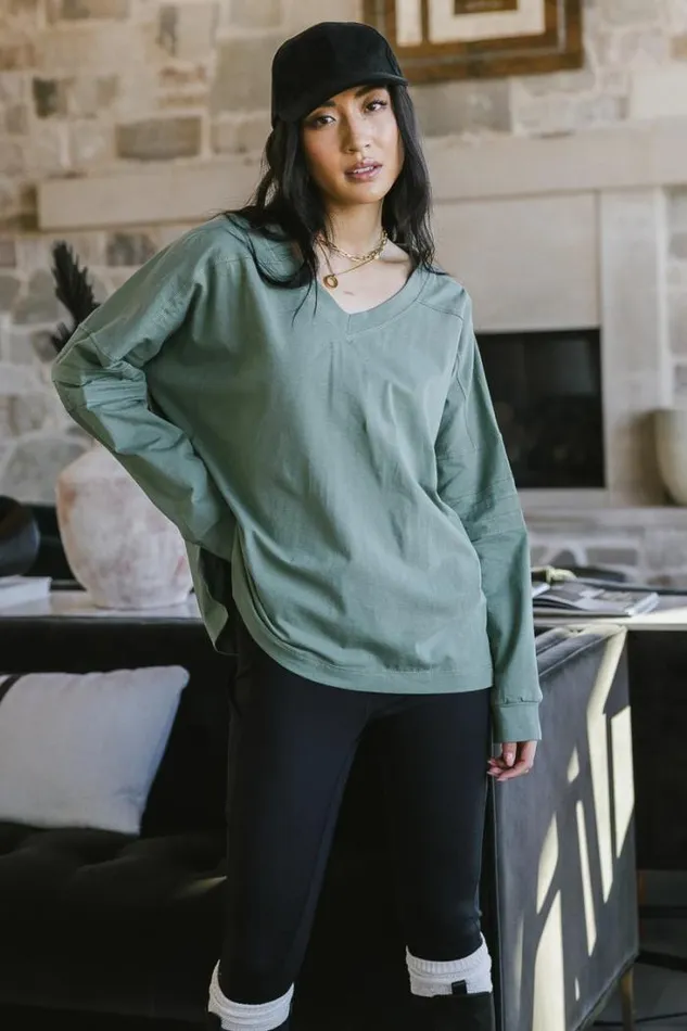 Bohme Tops Taylan VNeck Top Green 8211 Women