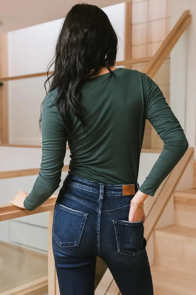 Bohme Tops Tyler VNeck Top In Green Green 8211 Women Bohme Tops Tyler VNeck Top In Green Green 8211 Women