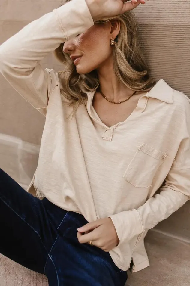 Bohme Tops Vittoria Oversized Top In Natural Natural 8211 Women Bohme Tops Vittoria Oversized Top In Natural Natural 8211 Women