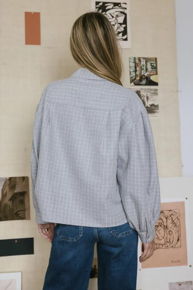 Bohme Tops Zephee Button Up Grey 8211 Women Bohme Tops Zephee Button Up Grey 8211 Women