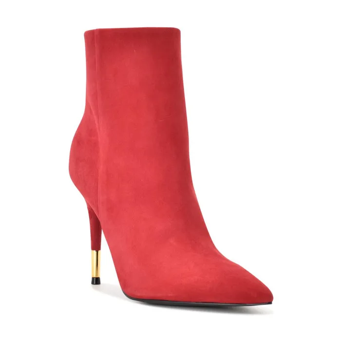 Bolana Dress Booties Red Suede Women Nine West Boots and Booties Bolana Dress Booties Red Suede Women Nine West Boots and Booties
