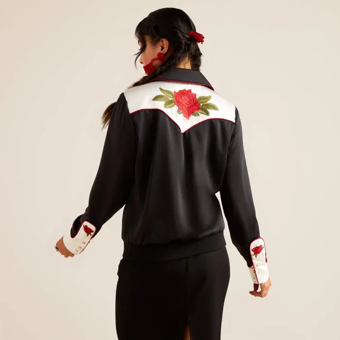 Bomber Rodeo Quincy Jacket Black Women Ariat Jackets and Vests Bomber Rodeo Quincy Jacket Black Women Ariat Jackets and Vests