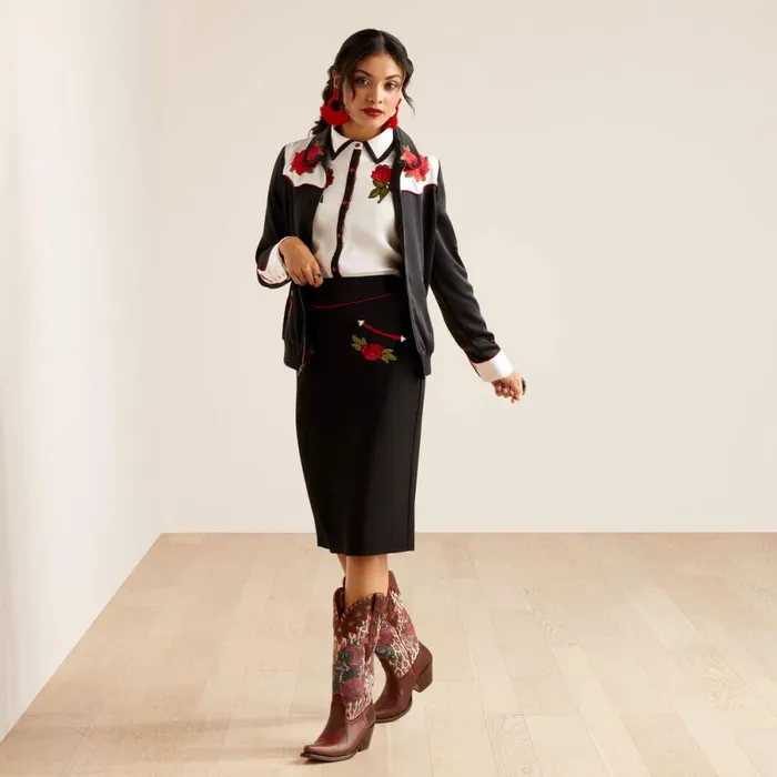 Bomber Rodeo Quincy Jacket Black Women Ariat Jackets and Vests Bomber Rodeo Quincy Jacket Black Women Ariat Jackets and Vests
