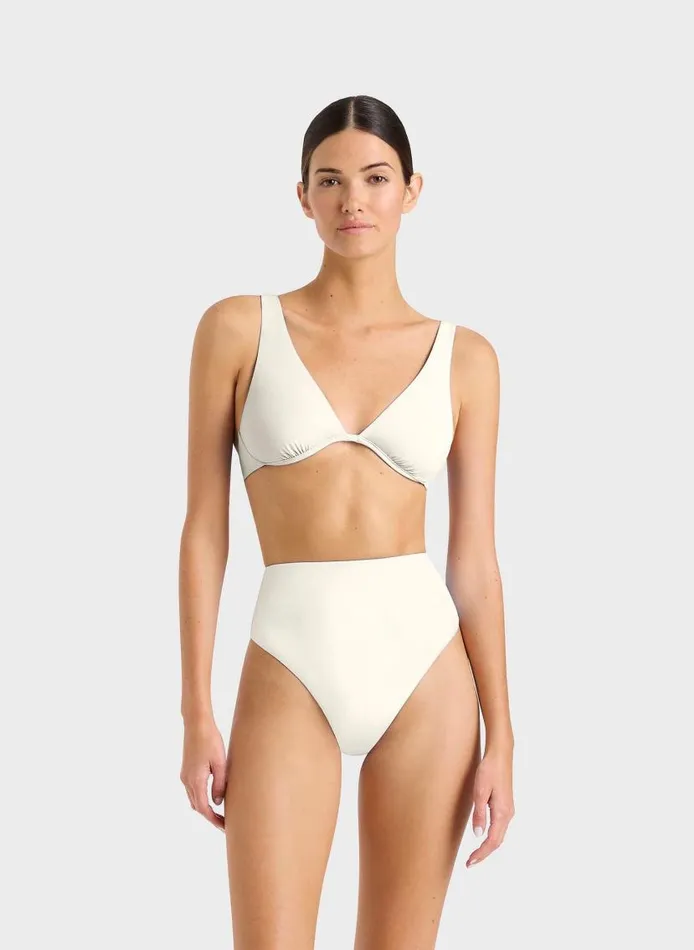 BONDI BORN Bikini Bottoms Poppy Bikini Bottom 8211 Porcelain 8211 Women