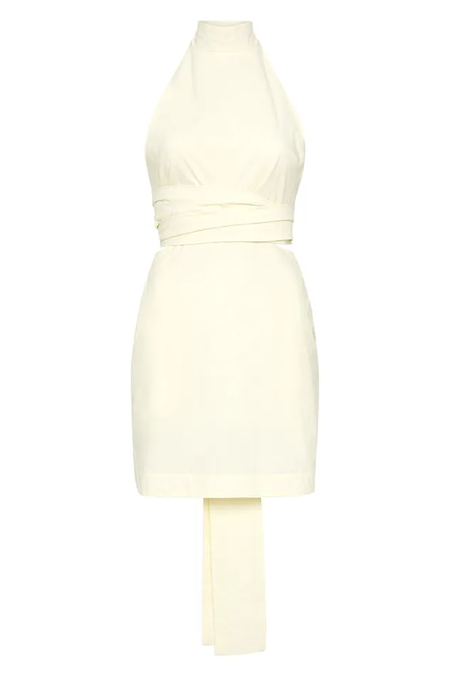 BONDI BORN Dresses Matira Mini Dress 8211 Pearl 8211 Women