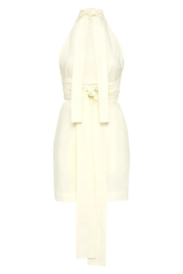 BONDI BORN Dresses Matira Mini Dress 8211 Pearl 8211 Women