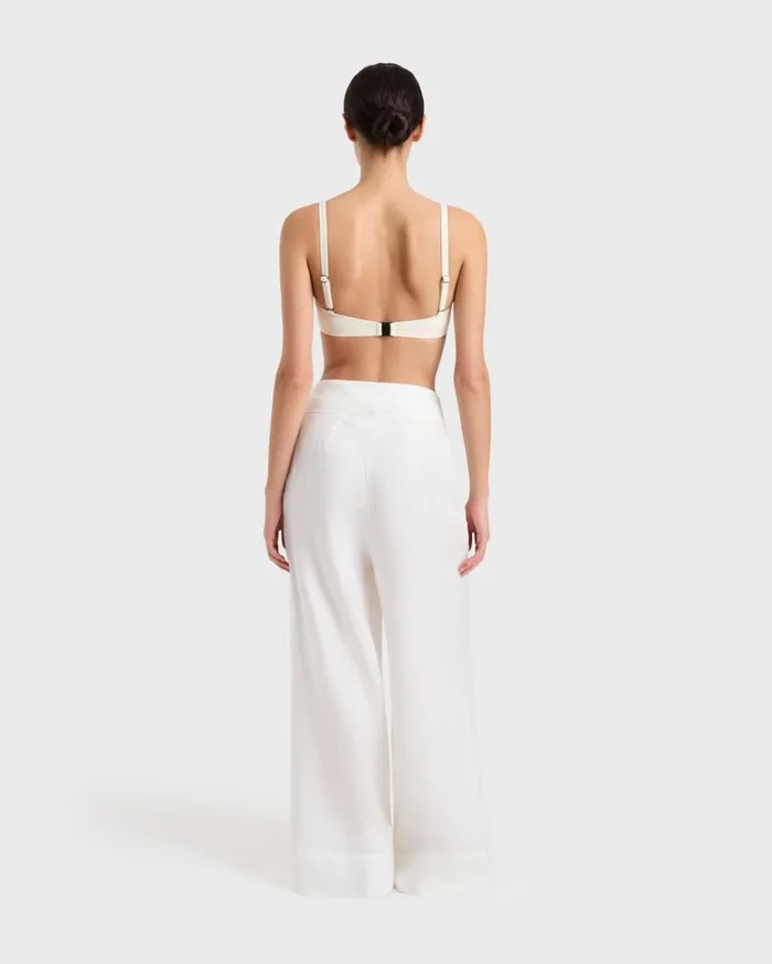 BONDI BORN Matching Separates Delphi High Waist Pant 8211 White 8211 Women