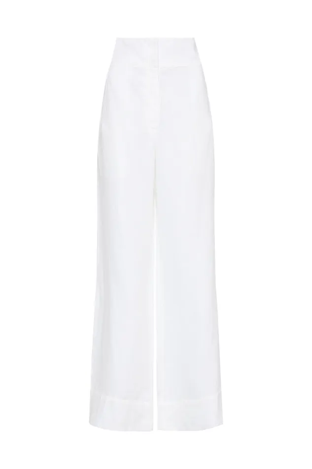 BONDI BORN Matching Separates Delphi High Waist Pant 8211 White 8211 Women