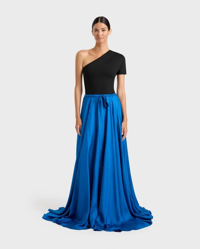 BONDI BORN Skirts Marfa Maxi Circle Skirt 8211 Cerulean 8211 Women