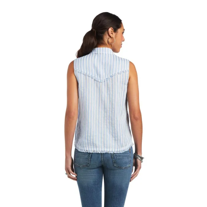 Boom Boom Shirt Blue Stripe Women Ariat TShirts and Tops Boom Boom Shirt Blue Stripe Women Ariat TShirts and Tops