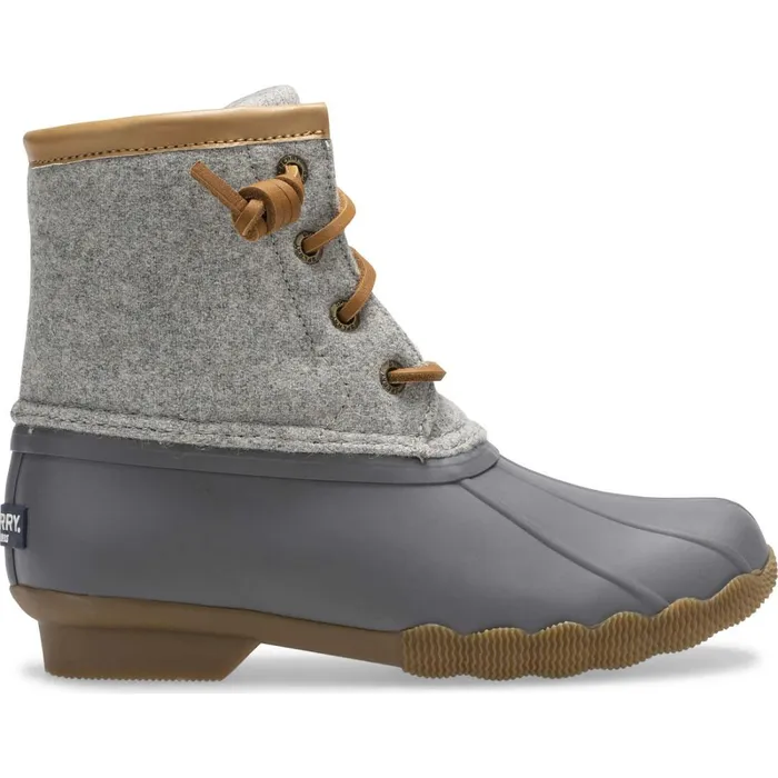 Boots Kids Sperry Big Kid039s Saltwater Wool Duck Boot Grey