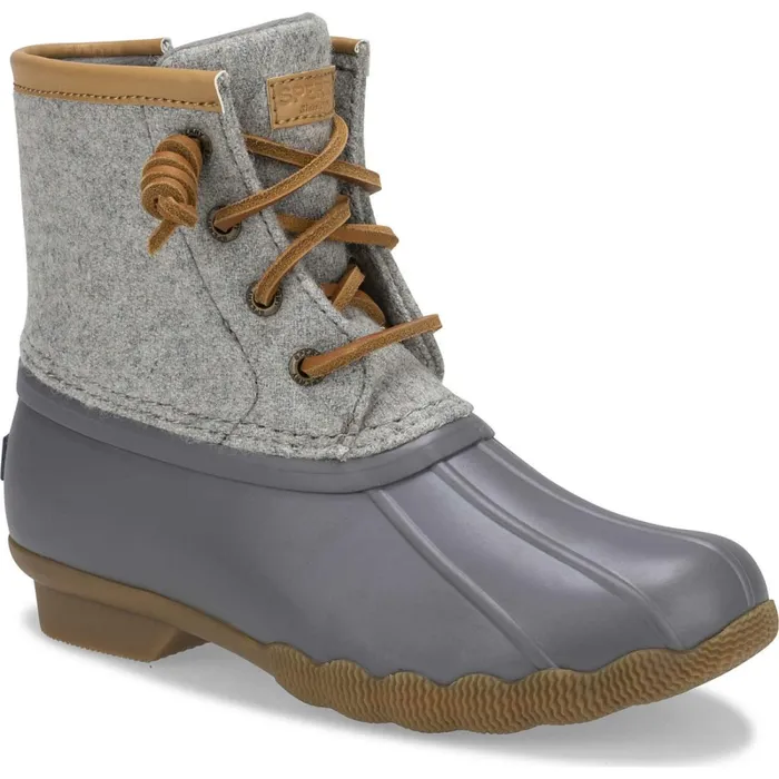 Boots Kids Sperry Big Kid039s Saltwater Wool Duck Boot Grey Boots Kids Sperry Big Kid039s Saltwater Wool Duck Boot Grey