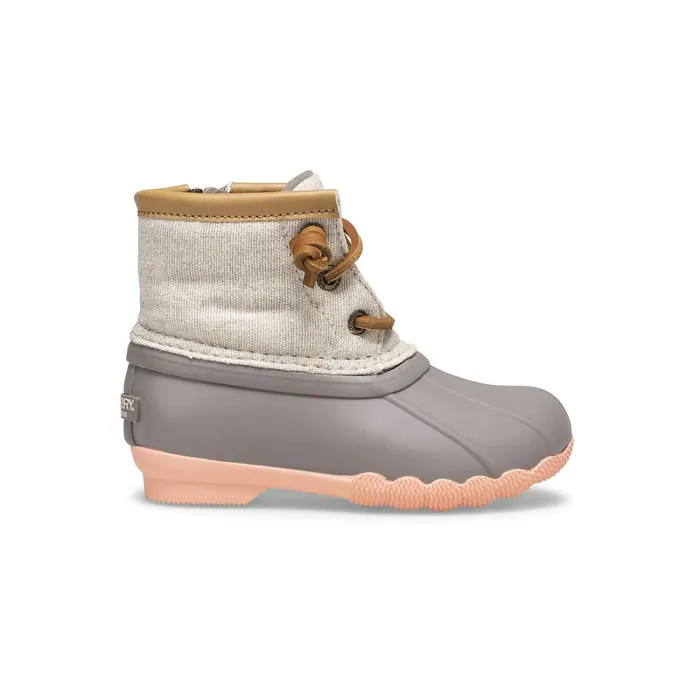 Boots Kids Sperry Little Kid039s Saltwater Duck Boot Linen Rose
