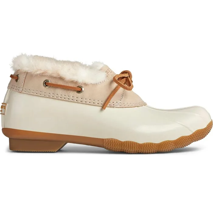 Boots Women Sperry Saltwater 1Eye Cozy Duck Boot Ivory