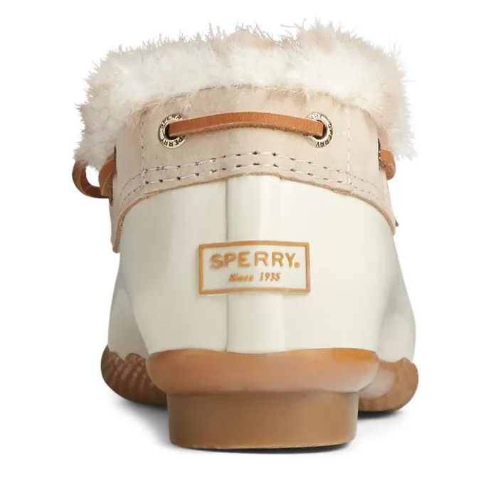 Boots Women Sperry Saltwater 1Eye Cozy Duck Boot Ivory