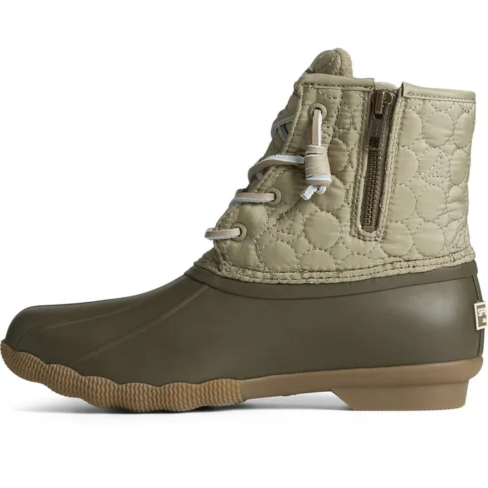 Boots Women Sperry Saltwater Circle Nylon Duck Boot Olive Boots Women Sperry Saltwater Circle Nylon Duck Boot Olive