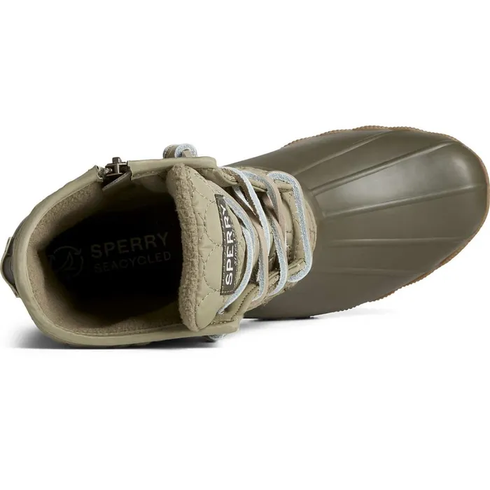 Boots Women Sperry Saltwater Circle Nylon Duck Boot Olive Boots Women Sperry Saltwater Circle Nylon Duck Boot Olive