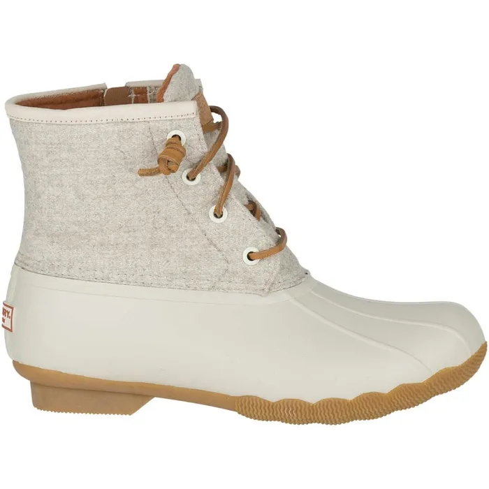 Boots Women Sperry Saltwater Wool Embossed Thinsulate Duck Boot Oat