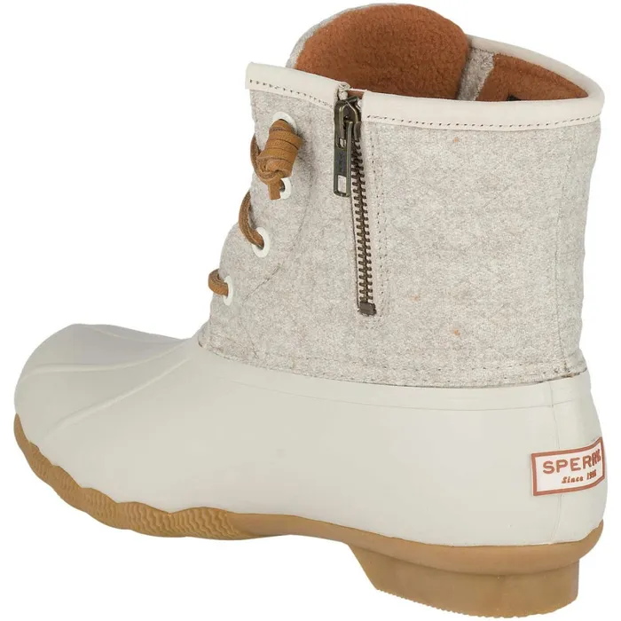 Boots Women Sperry Saltwater Wool Embossed Thinsulate Duck Boot Oat