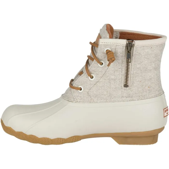 Boots Women Sperry Saltwater Wool Embossed Thinsulate Duck Boot Oat