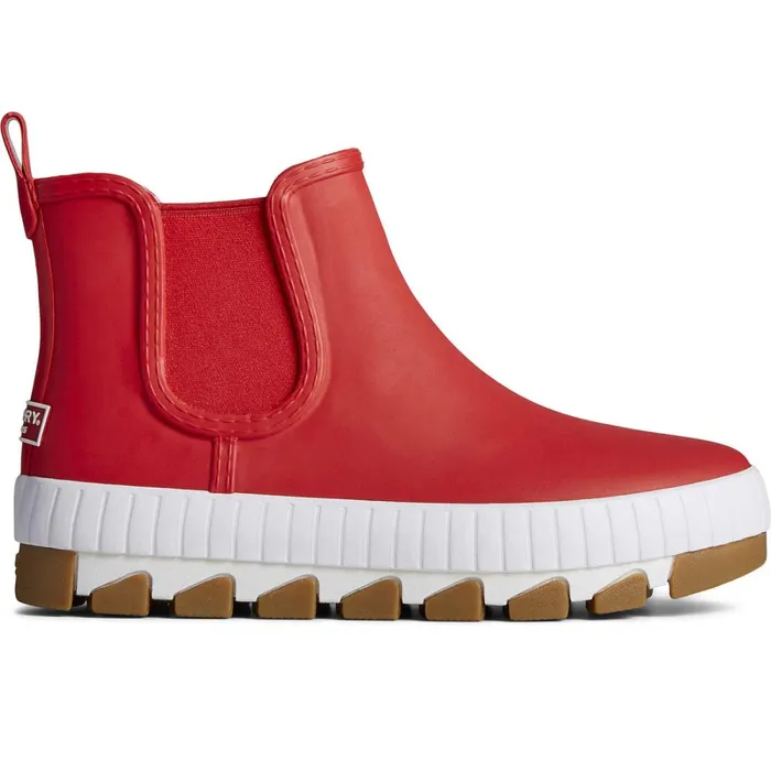 Boots Women Sperry Torrent Chelsea Bright Rain Boot Red