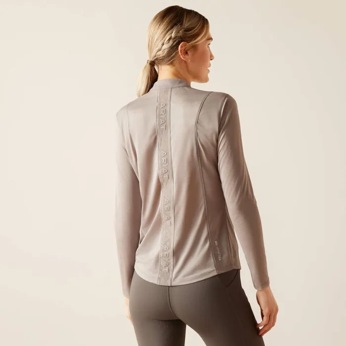 Breathe 14 Zip Baselayer Zinc Women Ariat English Riding Breathe 14 Zip Baselayer Zinc Women Ariat English Riding