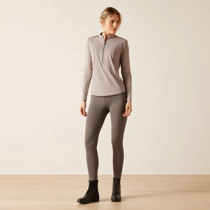 Breathe 14 Zip Baselayer Zinc Women Ariat English Riding Breathe 14 Zip Baselayer Zinc Women Ariat English Riding
