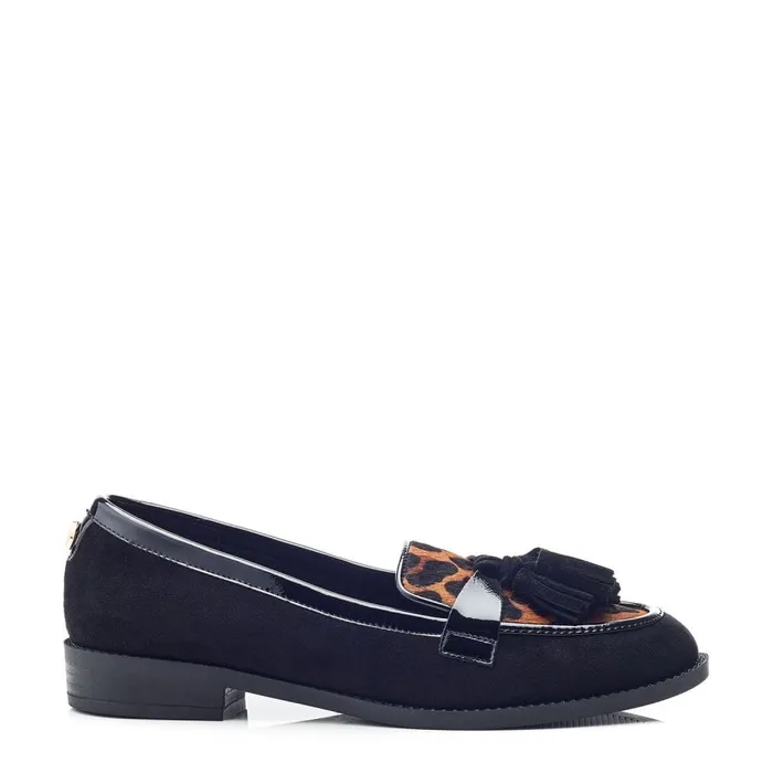 Brogues And Loafers Women Moda In Pelle Frennchie Leopard Pony Hair