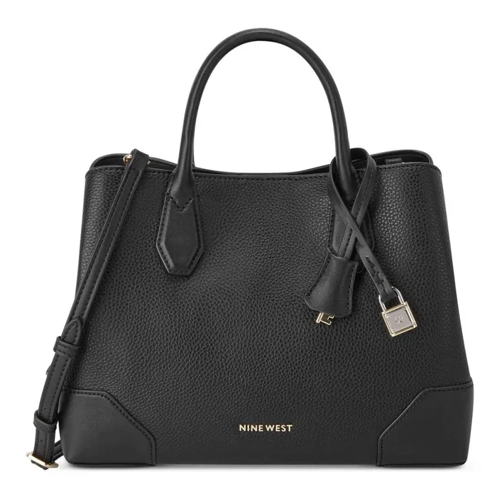 Brooklyn Jet Set Satchel Black Women Nine West Satchels and Shoulder Bags