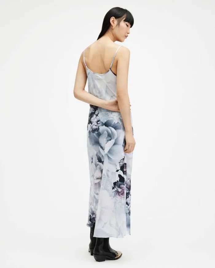 Bryony Valley Midi Slip Dress White Women AllSaints Dresses