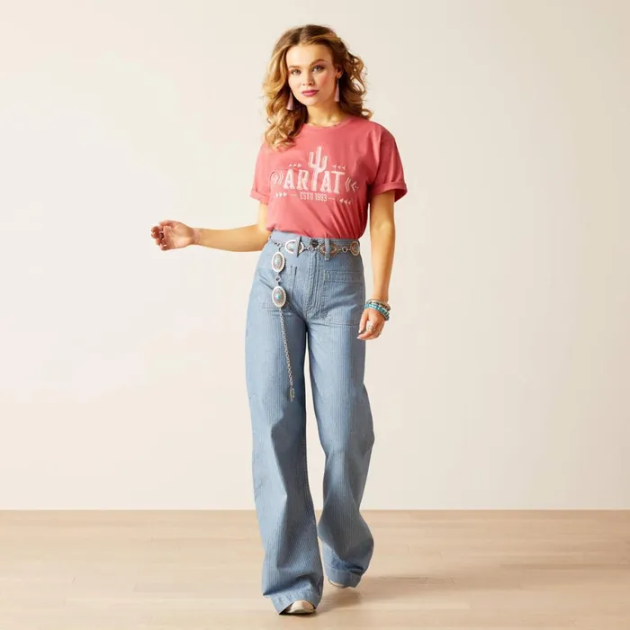 Cactus Logo TShirt Slate Rose Women Ariat TShirts and Tops Cactus Logo TShirt Slate Rose Women Ariat TShirts and Tops