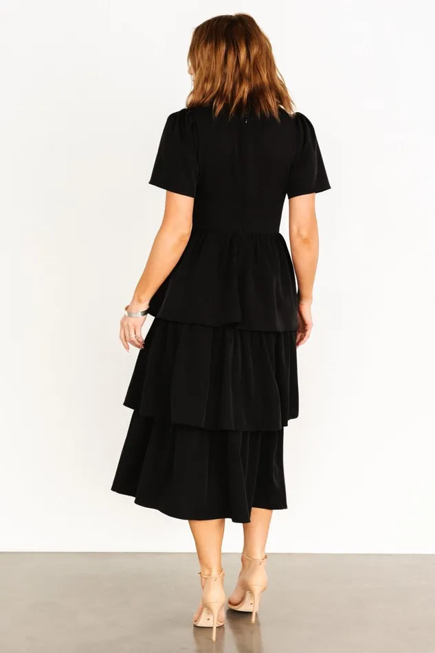 Cadenza Tiered Maxi Dress Black Women Baltic Born Midi Dresses Cadenza Tiered Maxi Dress Black Women Baltic Born Midi Dresses