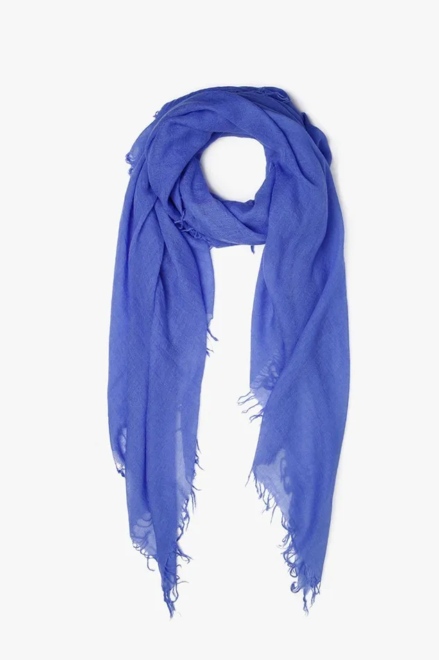 Cashmere And Silk Scarf Baja Blue Women Chan Luu Scarves