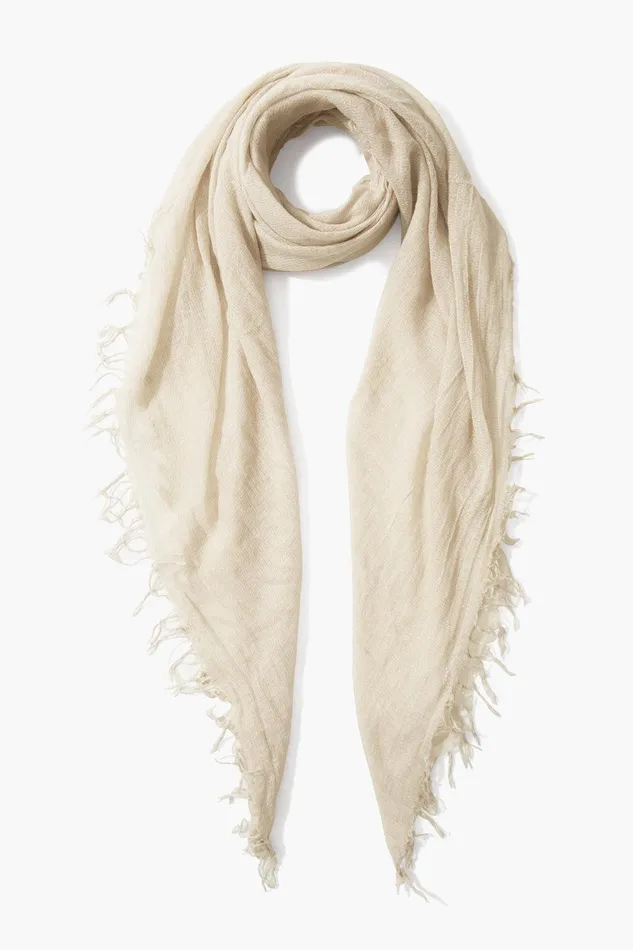 Cashmere And Silk Scarf Seed Pearl Metallic Women Chan Luu Scarves