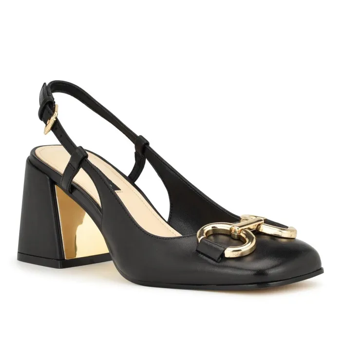 Cast Block Heel Slingback Pumps Black Women Nine West Slingbacks Cast Block Heel Slingback Pumps Black Women Nine West Slingbacks
