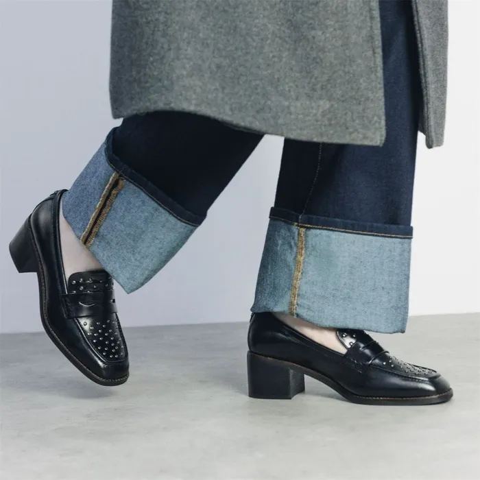 Casual Shoes Women Moda In Pelle Chantily Black Leather
