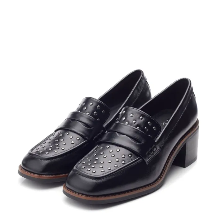 Casual Shoes Women Moda In Pelle Chantily Black Leather