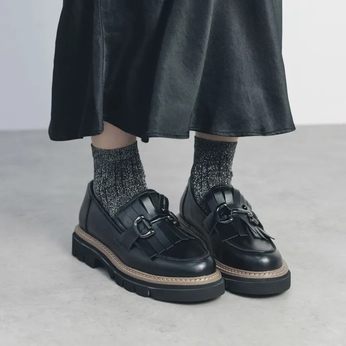 Casual Shoes Women Moda In Pelle Daniya Black Porvair