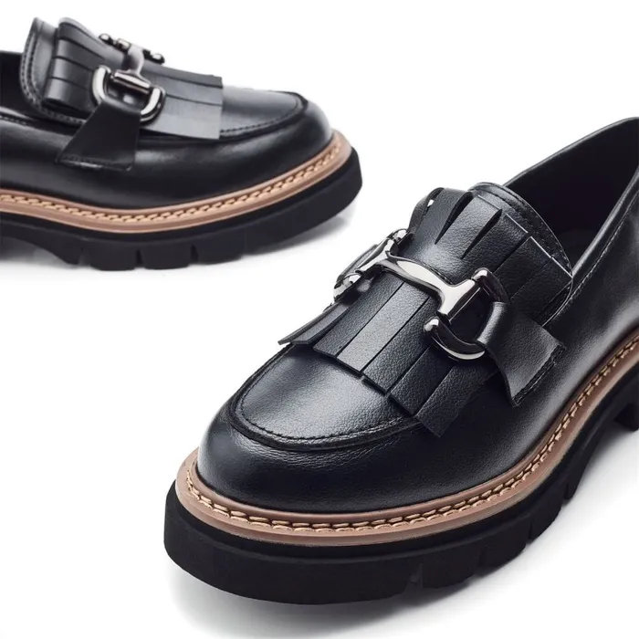 Casual Shoes Women Moda In Pelle Daniya Black Porvair