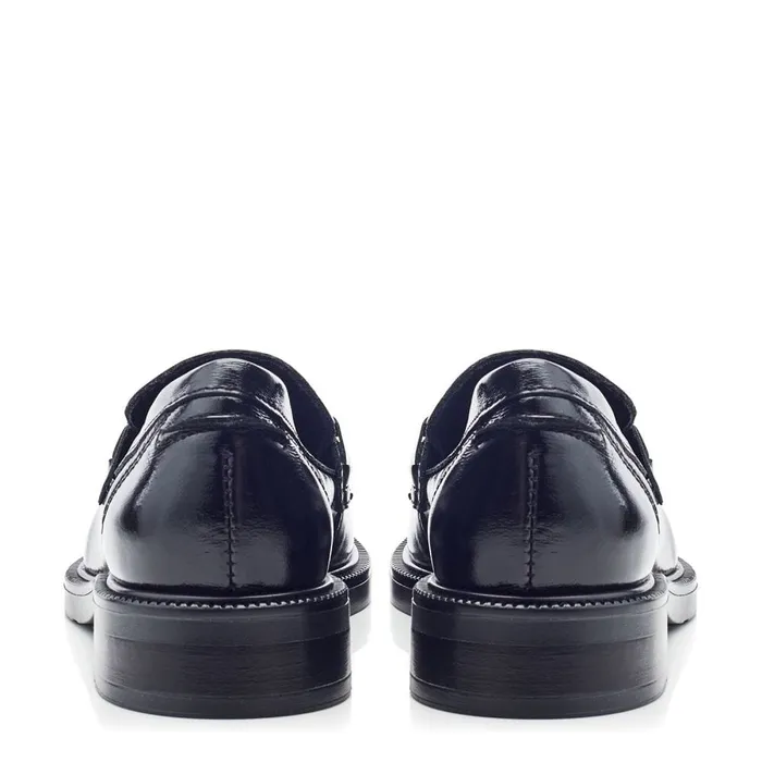 Casual Shoes Women Moda In Pelle Estephe Black Patent Leather