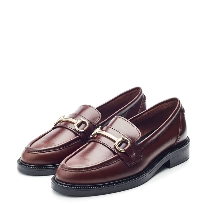 Casual Shoes Women Moda In Pelle Estephe Dark Brown Leather
